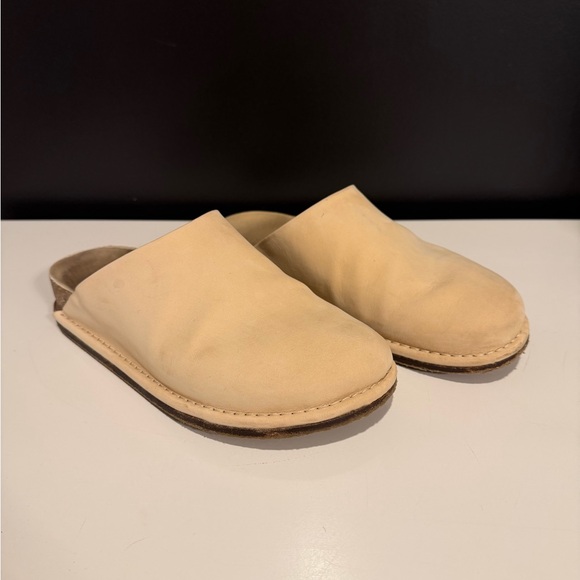 Jenni Kayne Cream Leather Mules - Picture 3 of 8